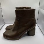 Kork-Ease  Destiny Stacked Heel Ankle Boots size 9.5M brown leather E4 Photo 2