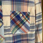 J.Crew  Pink Blue Pacey Plaid Boy Button Down Shirt 100% Cotton Size 10 Photo 5