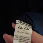 Chi Chi London Chi Chi Sequin Evening Gown Sweetheart Convertible Chiffon‎ dress navy blue 8 Photo 4