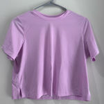 Lululemon  Pink Crop Tee Shirt Photo 0