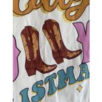 Dolly Parton‎ Womens Large Have a Holly Dolly Christmas Western Graphic Tee Glam Photo 2