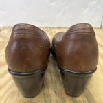 Dansko  Ren Shoes Women 40 Slip On Loafer Heels Pumps Brown Leather Office Career Photo 6