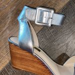 Louise et Cie Silver Leather Sandals 7.5 Photo 4