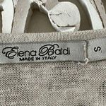 B2 Elena Baldi Women's Beige Lace Trim Duster Cardigan Italian Made Size S Tan Photo 1