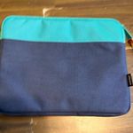 Herschel Supply Company Hershel Colorblock Top Zipper Padded Case Tablet Ipad Pouch Blue Turquoise Photo 2