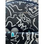 Karl Lagerfeld $178 NEW Auth  Multi-Colored ADELE ALLOVER KARL Small Backpack Photo 4