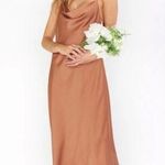 Show Me Your Mumu NWT - Verona Cowl Dress color: copper luxe satin size: XXS Photo 0