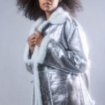 Urban Outfitters Leigh Oversized Faux Suede Sherpa Jacket Size M Photo 3