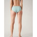 Athleta New M Clean Full Bikini Swim Bottom Dawn Blue Rib Medium Photo 3