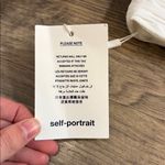 Self Portrait White Taffeta Top Size 4 Photo 2