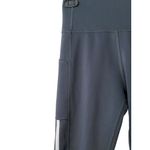 Adidas Women's High Rise 7/8 Length Carbon White 3 Stripe Tights Pants Sz S Photo 4