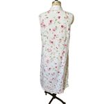 ViaVai by Pollero Italian Linen Floral Linen Sleeveless Shirt Dress Size Large Pink Photo 2