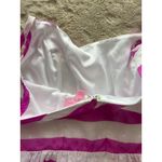 Lilly Pulitzer Pink & White Striped Sleeveless Dress With Bow Detail Adjustable Photo 15