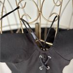 Princess Polly  black lace up corset style crop top size 6 Photo 7
