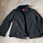 Esprit  Black Faux Fur Lined Coat SIZE L Women’s Warm Winter Jacket Photo 0