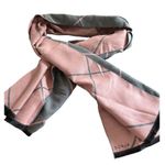 Sonja by Sonja Morgan Luxe Pashmina Plaid Travel Scarf Pink Gray Wrap Cashmere Photo 4