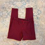 Old Navy EUC Red and Black Herringbone Pull-On Leggings Photo 1