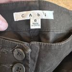 CAbi  NWT Olive Button-Front Pants With Zipper Detail Photo 3