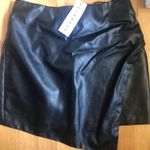 LIONESS Black leather skirt Photo 0