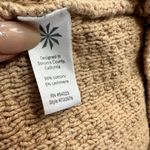 Athleta  Beige Cable Knit Hooded Long Cardigan Small cotton/cashmere blend Photo 4