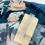 Adriana Degreas Silk Blue Floral Strapless Dress Photo 2