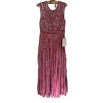 Mac Duggal  CAP SLEEVE EMBELLISHED EVENING GOWN size 8 Plum NEW $598 Photo 7