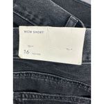 American Eagle  Distressed High Rise Cuffed Mom Shorts in Black Size 16 NWT!!! Photo 2