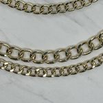Chunky Draped Gold Tone Chain Link Belt Adjustable Y2K One Size OS ✨ Photo 3