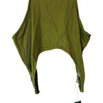 Halara Women’s Sleeveless High Neck Cropped Tank Top Olive Green Size XL NWT Photo 0