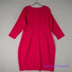 Eloquii New! long sleeve cross front dark pink sheath dress, 20 Photo 8