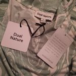 Dual Nature Dress Women's Small Green White Sleeveless Cut Out Sexy Night Out Photo 4