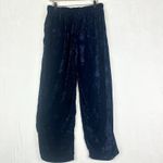 Earthbound Trading Velvet Wide Leg Pants Size Large Pull On Dark Purple Pockets Photo 1