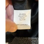 Trina Turk ‎ Wool Silk Tweed Jacket Blazer Gray Black Three Buttons Fitted Photo 4