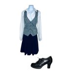 Worthington Women’s Black Fully Lined A-Line Pleated Mini Skirt 12 Photo 1