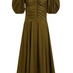 LOVE THE LABEL SYDNEY‎ OLIVE DRESS $355 SIZE MEDIUM Green Photo 0