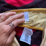 American Apparel NWT  gold shiny ruched tube bandeau bra M Photo 1