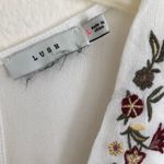 Lush Clothing Lush Embroidered White Romper L Photo 2