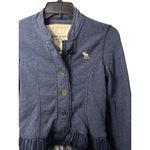 Abercrombie & Fitch VTG Y2k  Small Ruffle Hem Button Front Jacket Bella Swan Core Photo 2