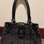 Coach Black  Signature Soho Shoulder Bag Photo 0