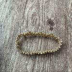 Floral Gold Colored Adjustable Bracelet Photo 1