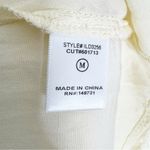 LALAVON Cotton Boho Isla Wavy Breeze Tiered Maxi Dress Cream Black Size M Size M Photo 8