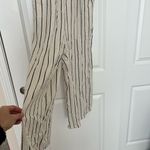 Luxology  Black and Cream Striped Jumpsuit Photo 1