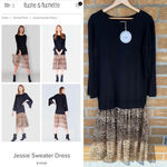 Muche Muchette Jessie Sweater Dress os Black Size 8 Photo 1