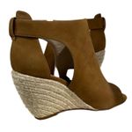 BC Footwear  Espadrille Wedge Sandals Vegan Leather Brown Size 7.5 Summer Shoe Photo 9