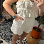 Princess Polly  Ruffled Strapless Romper White Photo 2