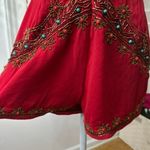 Tobi Red Beaded Romper Photo 2