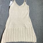 Knitted‎ Sleeveless Women Elegant Summer Lovely Simple Hollow Out mini dress new White Size XS Photo 3