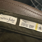 Maison Jules Women's  Olive Green Skinny Jeans Size 8 Photo 3