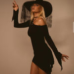 Princess Polly  Dress Long Black Sleeve Photo 0