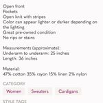 Free People Last Night Stripe Cardigan Sweater in Tan Photo 6